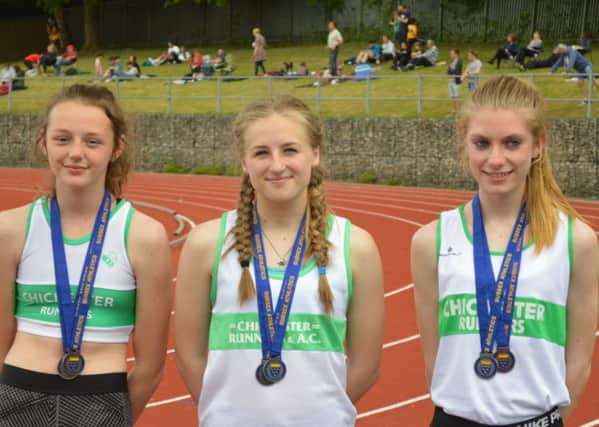 Alyssa Whyte, Sophie-Anne Haigh and Rachel Laurie / Picture by Peter Haigh