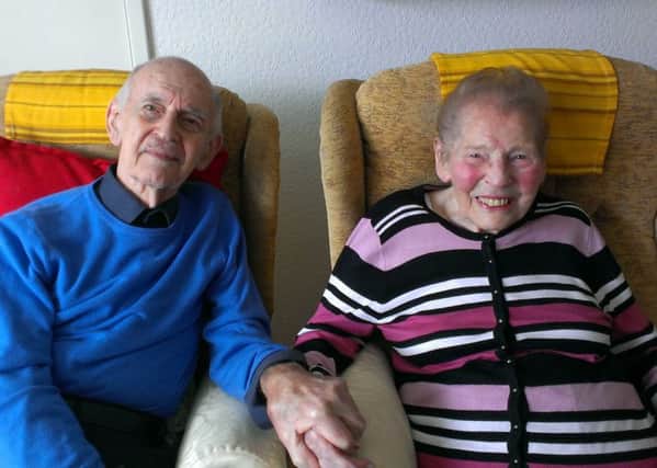 Ernest and Iris Balliger marking the 70th wedding anniversary on May 26 2015 - picture by Anna Coe