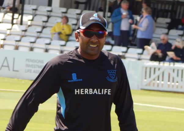 Mahela Jayawardena before the T20 Blast match against Gloucestershire. Picture by Mark Dunford SUS-150519-082831001