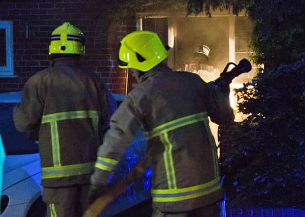 Fire at a property in Firtoft Close, Burgess Hill. Picture by Eddie Howland