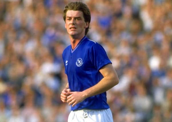 Kevin Dillon in the Pompey kit worn during the 1986-87 season