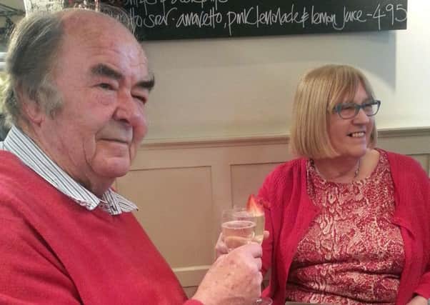Roger Breeds with his wife Amy at their Golding Wedding Anniversary lunch in March this year