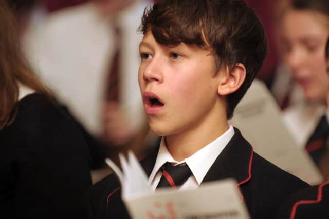 Portsmouth Grammar School pupils Isaac Waddington won the BBC Radio 2 Chorister of the Year award and is now in the final of Britain's Got Talent 

Picture by Steve Reid