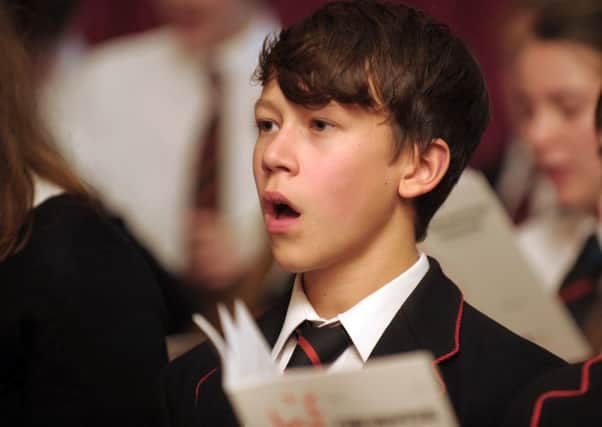Portsmouth Grammar School pupils Isaac Waddington won the BBC Radio 2 Chorister of the Year award and is now in the final of Britain's Got Talent 

Picture by Steve Reid