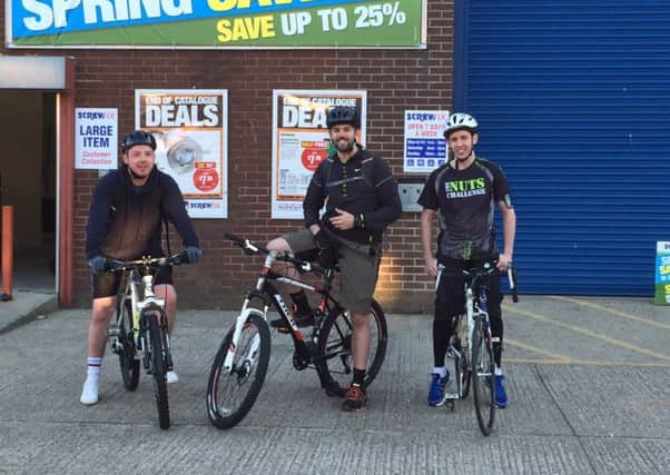 Screwfix colleagues take part in charity cycle relay SUS-150106-103008001