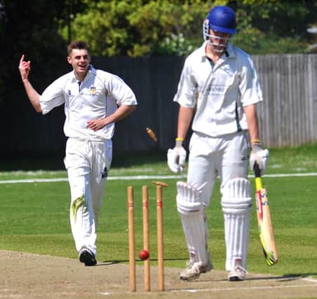 Worthing celebrate as a Crowhurst Park wicket falls on Saturday. Picture by Stephen Goodger (SUS-150106-094925002)