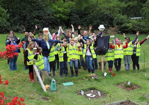 Year 7 Students at Thomas Bennett Community College in Crawley, have been working with local civil engineering company Colas at their Rowfant site to create a green space project - picture submitted