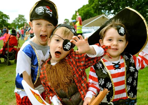 Lindfield Village Day. Noah Seymour, Isaac and Ethan Cooper. Pic SR1511844. Pic Steve Robards SUS-150106-132606001