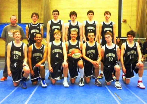 Jake, pictured second from left on the front row wearing the number five jersey, with his under-16 team SUS-150206-184112001