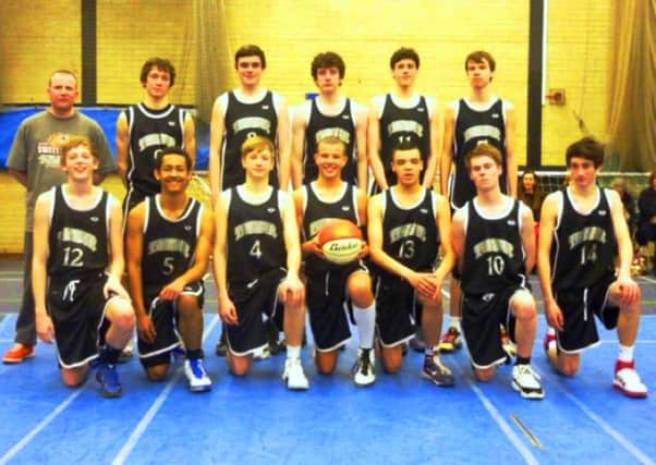 Jake, pictured second from left on the front row wearing the number five jersey, with his under-16 team SUS-150206-184112001