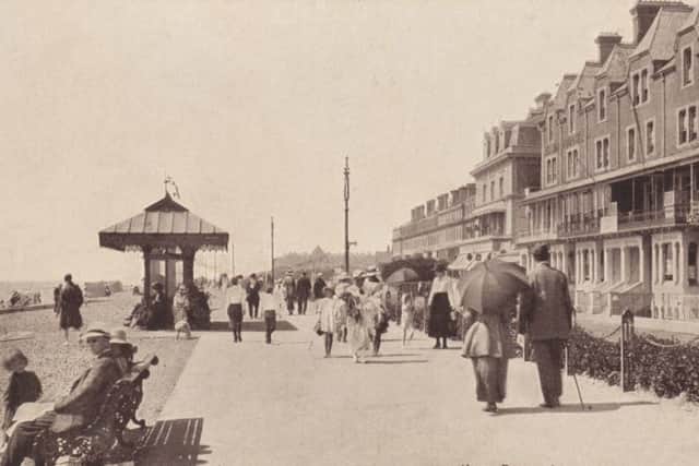 Heene Parade, the Burlington Hotel and Heene Terrace from the east, around 1925