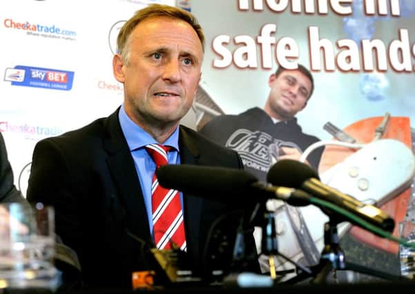Crawley Town FC unveil new manager Mark Yates 19-05-2015.  SR1510687. Pic by Steve Robards SUS-150519-152700001