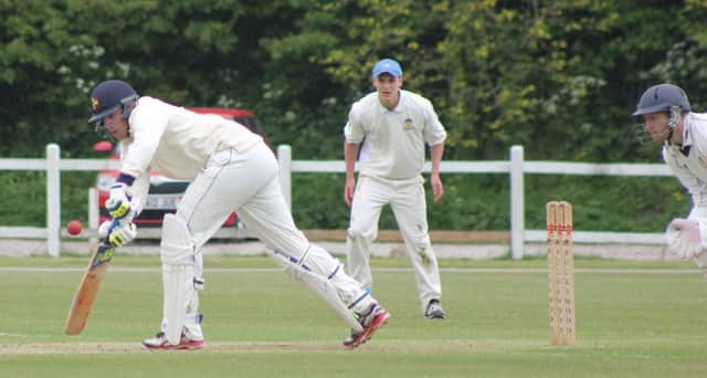 Hastings Priory at the crease during their last home game against Worthing a fortnight ago. Picture courtesy Mark Stapley