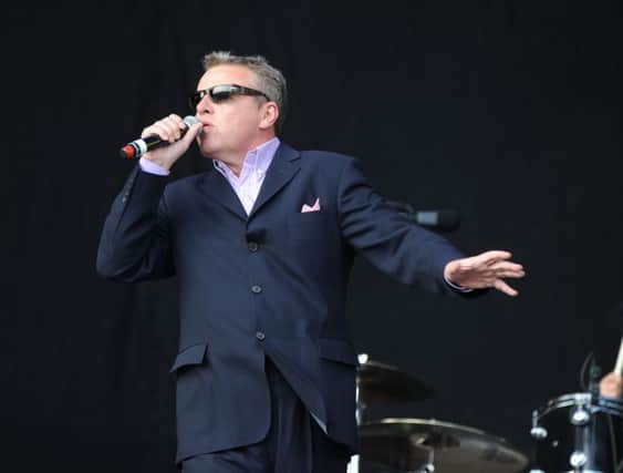 Suggs of Madness on stage at a previous gig PICTURE BY MARK BICKERDIKE