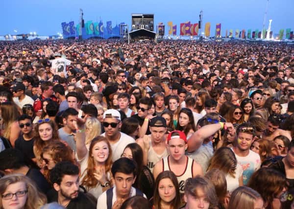 Revellers cram in to see Disclosure perform on the main stage  PHOTO: Eddie Mitchell