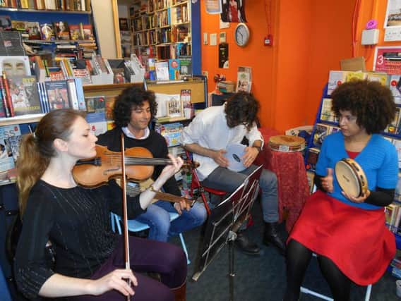Oudulin playing at World Music for Syria event