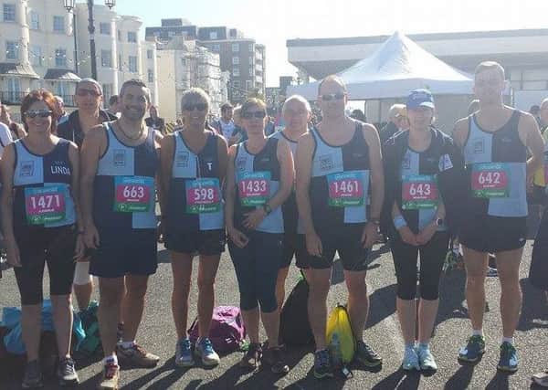 Burgess Hill Runners at the Worthing 10k (courtesy - Mark Craigs)