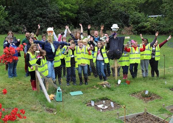 Year 7 Students at Thomas Bennett Community College in Crawley, have been working with local civil engineering company Colas at their Rowfant site to create a green space project - picture submitted