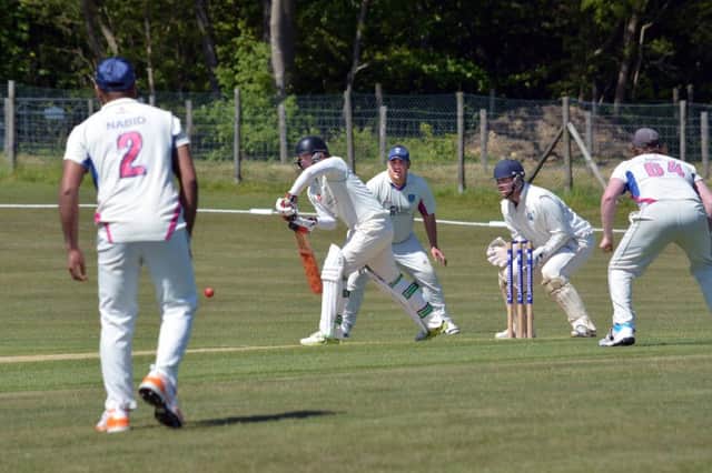 Crowhurst Park at the crease against Pagham on Saturday. Picture by Stephen Curtis (SUS-150706-170842002)