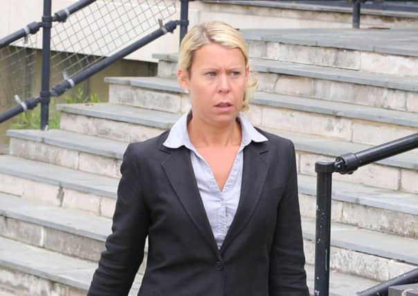 Kristiane Larsson leaving Worthing Magistrates' Court   Picture: Eddie Mitchell
