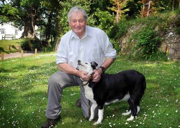 Peter Hayman  with his dog JJ SUS-150617-131407001