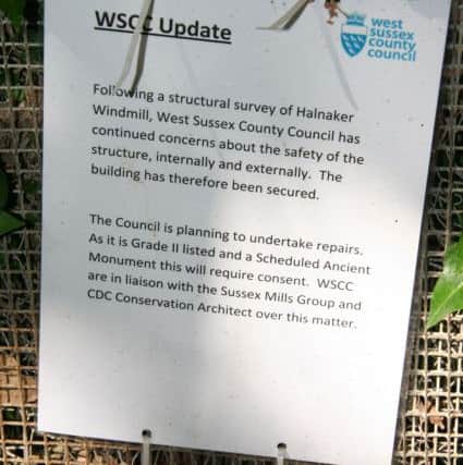 Notices put out by West Sussex County Council