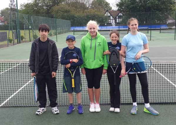 Lisa Phillips with the Middleton Road to Wimbledon finalists