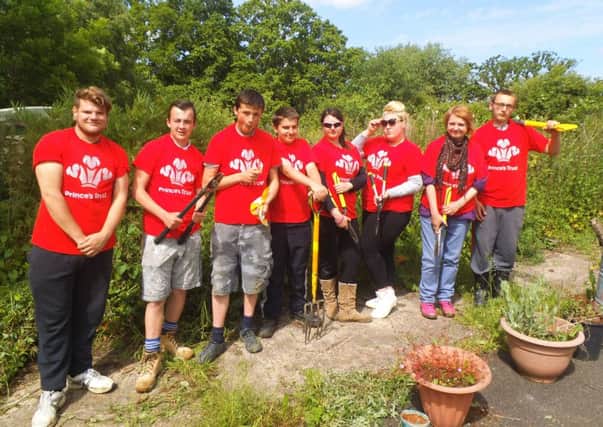 Young people on the Princes Trust Team in Burgess Hill chose to raise funds to redecorate the Burnside Day Centre for people with learning disabilities - picture submitted