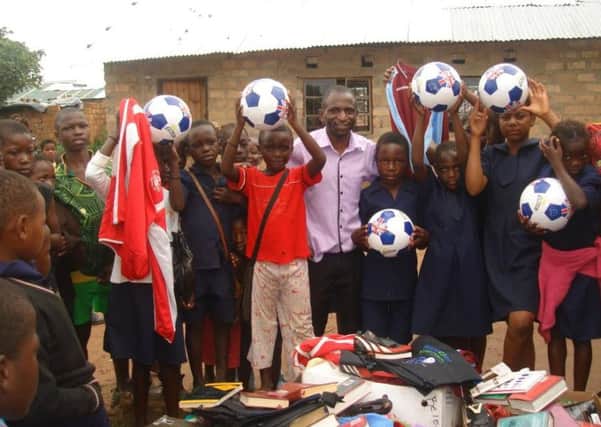 Football kits will go to a good home in Africa