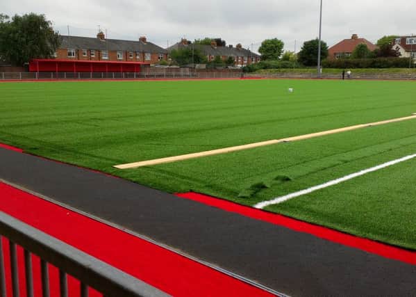 The 3G surface is now being laid at Woodside Road