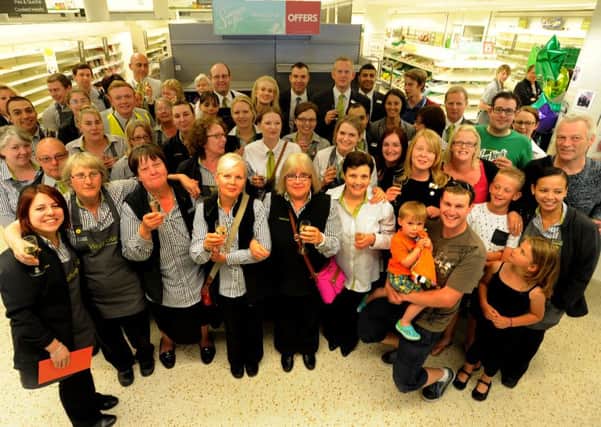 Waitrose Staff in Piries Place Horsham close the doors after 25 years. . SR1513975. Pic Steve Robards SUS-150617-183706001