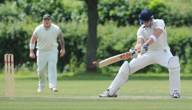 Joe Lamb batting for Hastings Priory during their win over Ifield last weekend. Picture by Jon Rigby (SUS-150615-171247002)