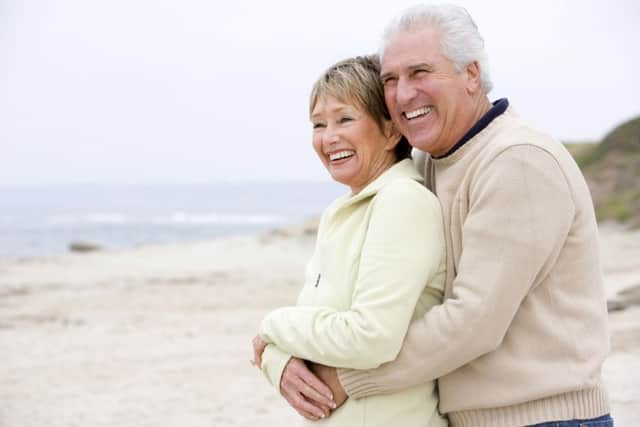 90s, affection, affectionate, beach, caucasian, close, closeness, copy, couple, embracing, fall, female, happy, horizontal, hugging, husband, length, love, male, man, outside, pensioner, people, relaxed, retired, retirement, romantic, senior, sixties, smiling, two, together, wife, winter, woman.  Signed model release filed with Shutterstock images LLC. PPP-141024-124648001