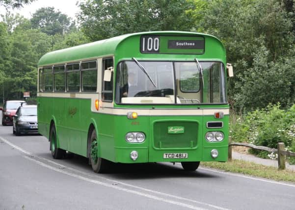 The well-preserved Bristol RE, known as 481, heading for Amberley Museum PICTURE: GERRY CORK