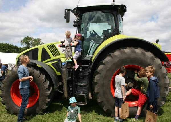 Family fun on tractors