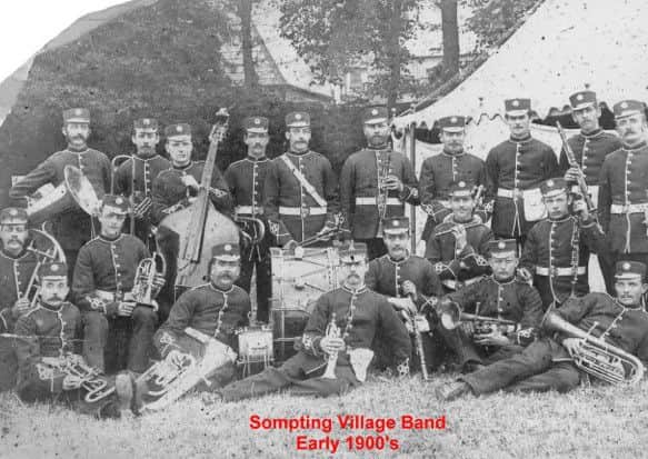 Sompting Village Band in the early 1900s