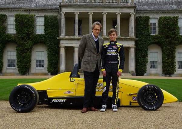 Jordan Cane with Lord March at Goodwood
