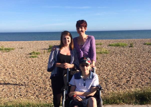 Beth Cumberland with Charlotte and Brandon Wright in Littlehampton