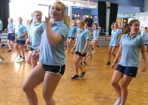 Girls responded well to the Zumba classes at Durrington High School