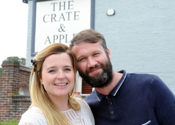 The new pub owners, Martin and Charlotte Bull