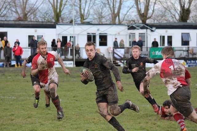 Rye Rugby Club in action against Burgess Hill during the 2014/15 season
