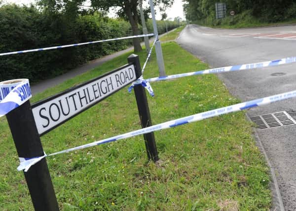 The scene in Southleigh Road, Havant where a 12-year-old boy and 13-year-old boy were stabbed by a man on Friday afternoon. 

Picture: Sarah Standing (151119-6292) PPP-150626-220931001