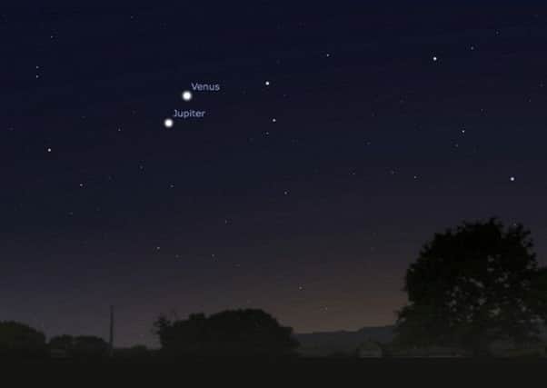 Venus and Jupiter will appear to hug each other in a rare conjunction event