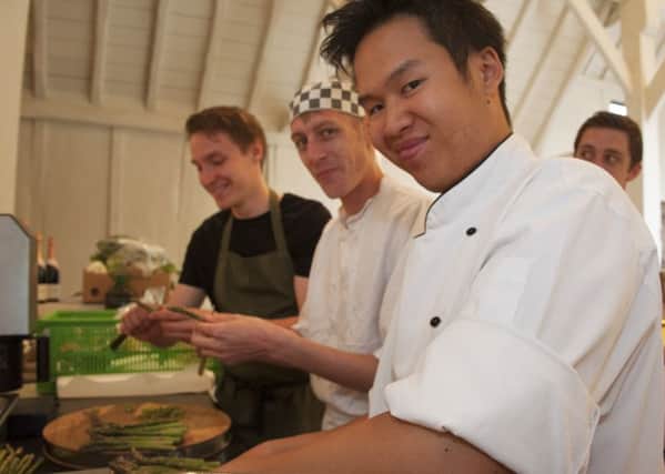 Chefs in action at the Chefs' Forum event at Nyetimber Vineyard in West Chiltington - picture submitted