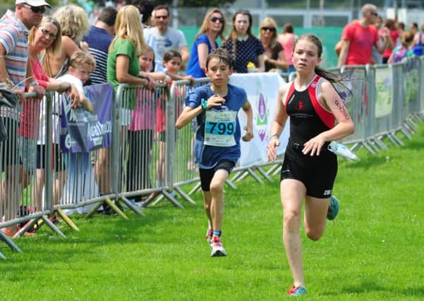 Action from last year's junior aquathon / Picture by Kate Shemilt
