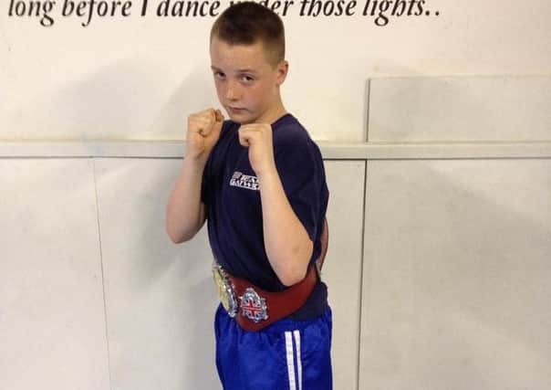 British Under-14s Kickboxing champion Kian Taylor SUS-150629-114656002