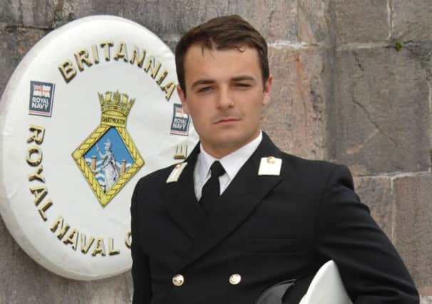 Midshipman Owen Davy from Ashington who has completed his naval offier training - picture by Craig Keating, copyright The Crown
