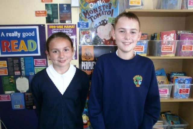 Millie Broadrib and Toby Bailey from Bevendean Primary School