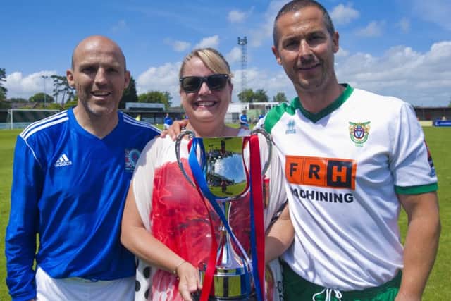 The sun shone on the Legends and Dave Clark's family and supporters / Picture by Tommy McMillan