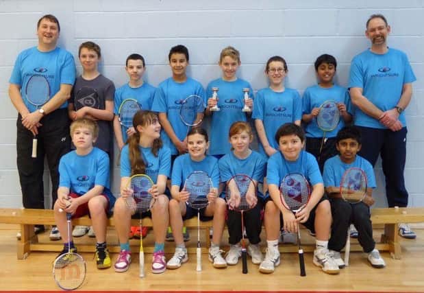 The East Sussex Junior Badminton Association's 2014/15 Bexhill squad